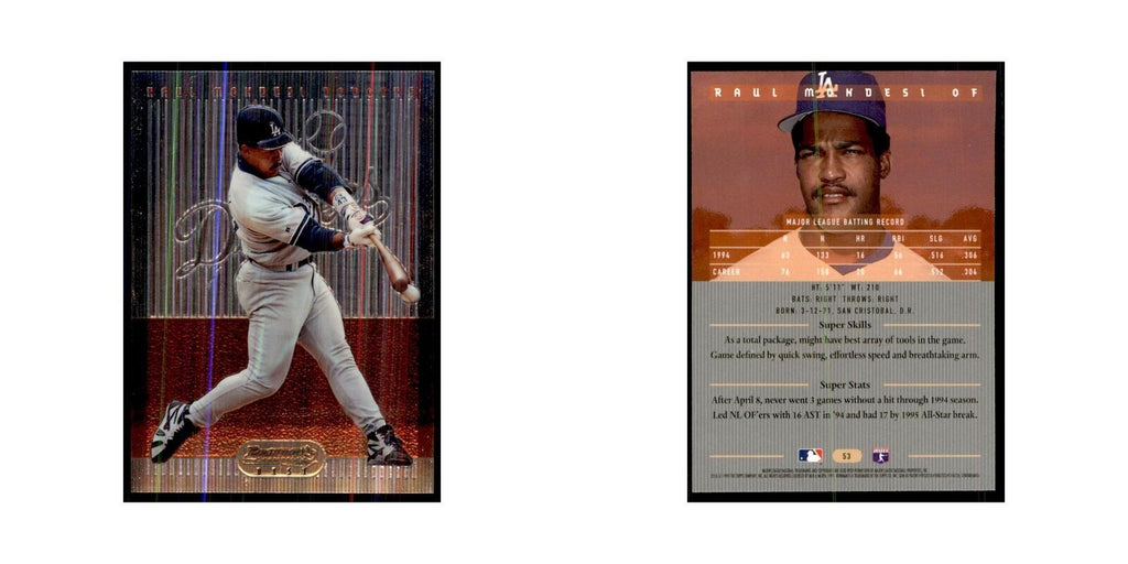 1995 Bowman's Best Raul Mondesi Baseball Cards #53
