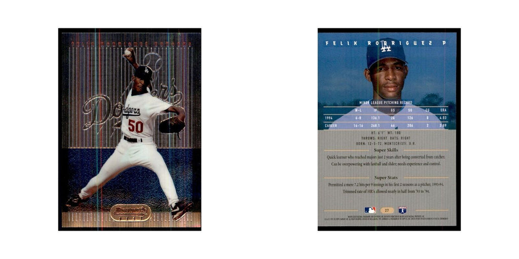 1995 Bowman's Best Felix Rodriguez Baseball Cards #27