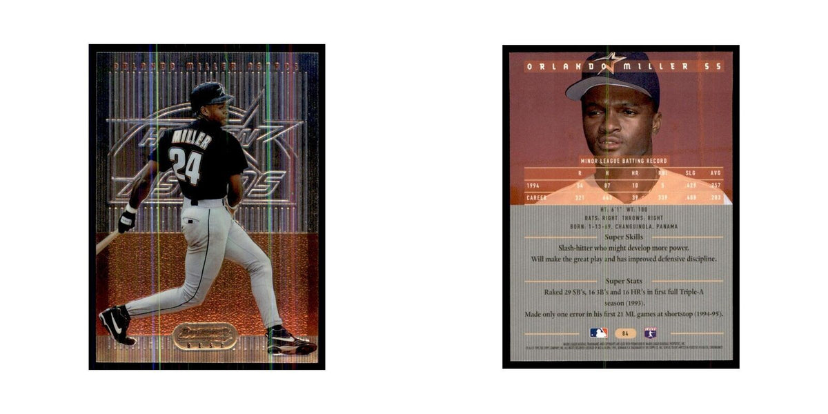 1995 Bowman's Best Orlando Miller Baseball Cards #84