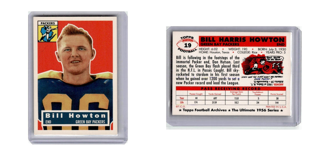 1994 Topps Archives 1956 Series Bill Howton Packers #19