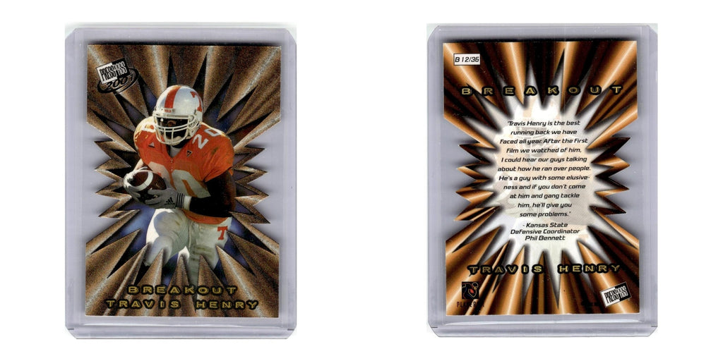 2001 Press Pass Travis Henry #B12/36