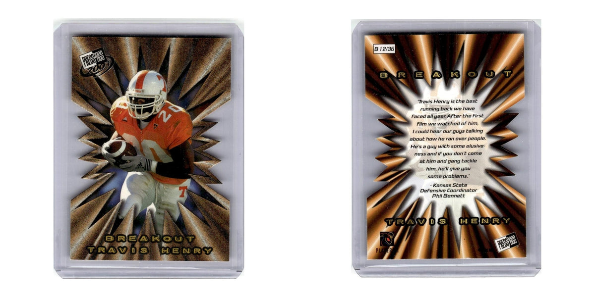 2001 Press Pass Travis Henry #B12/36