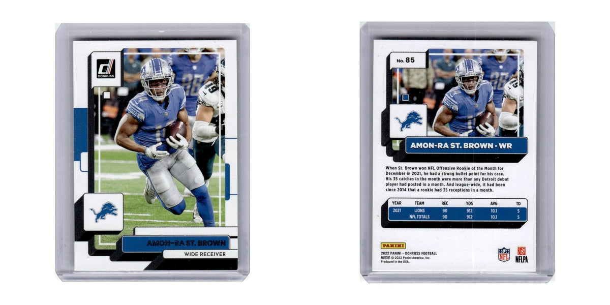 2022 Donruss Amon-Ra St. Brown Lions #85