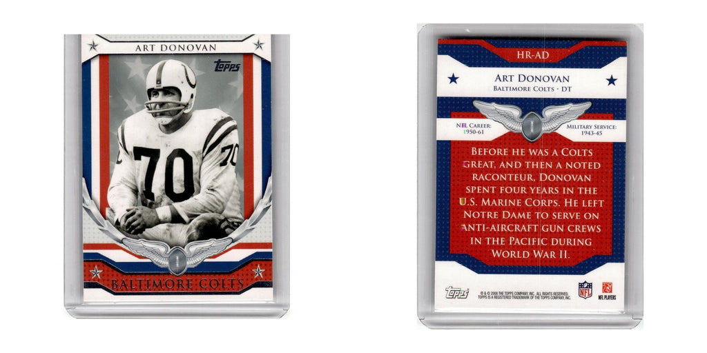 2008 Topps Honor Roll Art Donovan Baltimore Colts #HR-AD