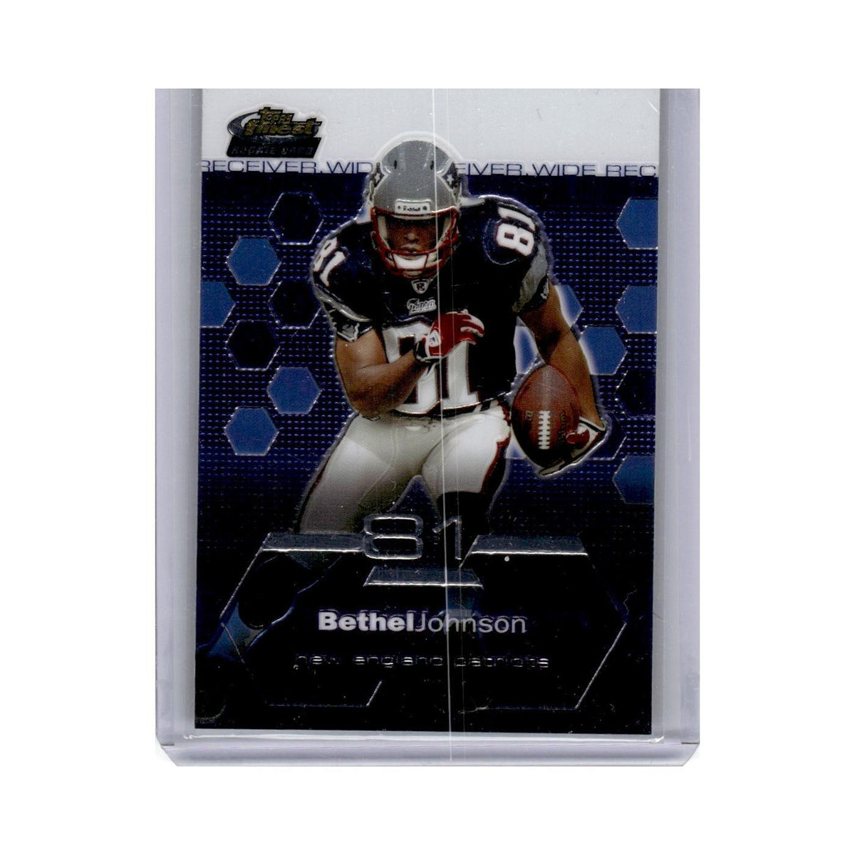 2003 Finest Bethel Johnson RC Patriots #71