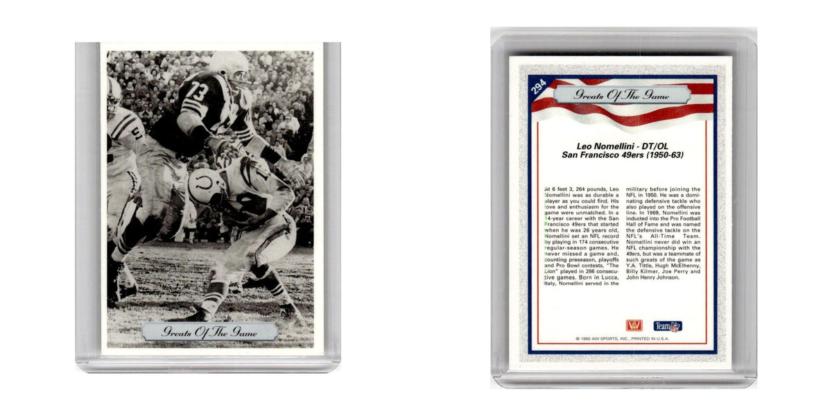 1992 All World Leo Nomellini 49ers #294
