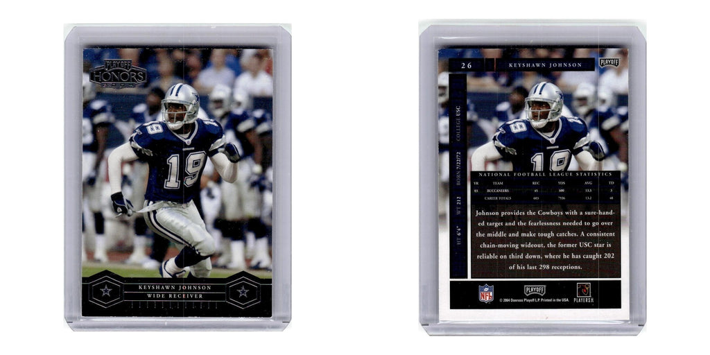 2004 Playoff Honors Keyshawn Johnson Cowboys #26