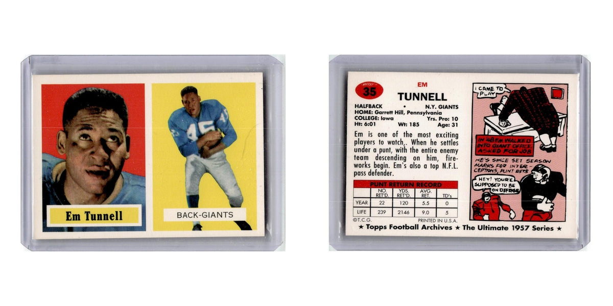 1994 Topps Archives 1957 Series Em Tunnell Giants #35