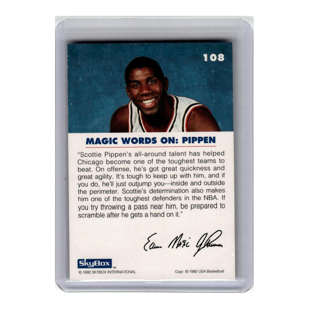 1992 SkyBox USA Magic on Pippen Bulls #108