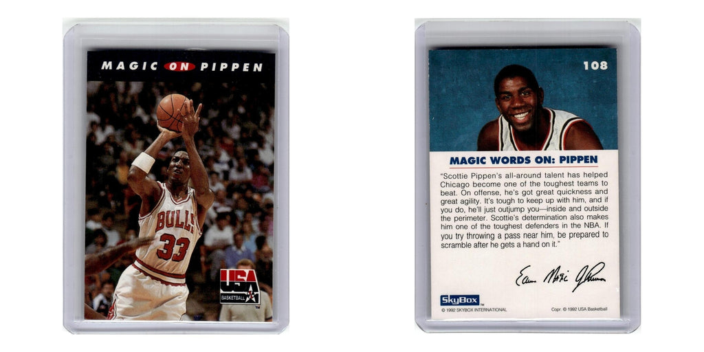 1992 SkyBox USA Magic on Pippen Bulls #108