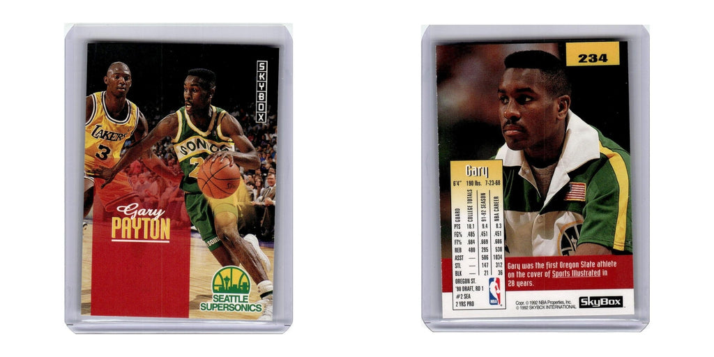 1992 SkyBox Gary Payton Seattle SuperSonics #234