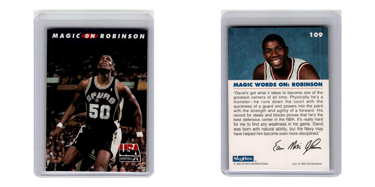 1992 SkyBox USA Magic on Robinson Spurs #109
