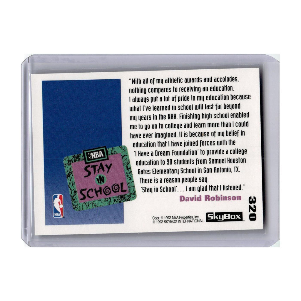 1992 SkyBox David Robinson #320
