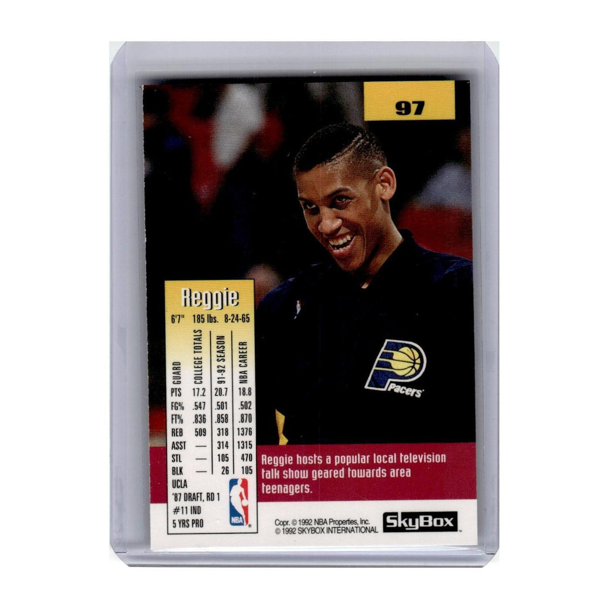 1992 SkyBox Reggie Miller Pacers #97