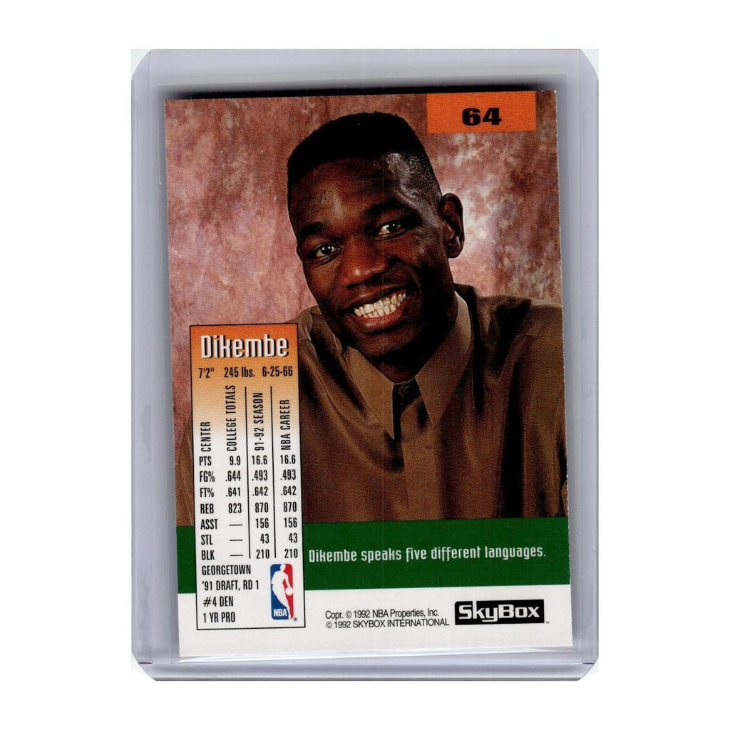 1992 SkyBox Dikembe Mutombo Nuggets #64