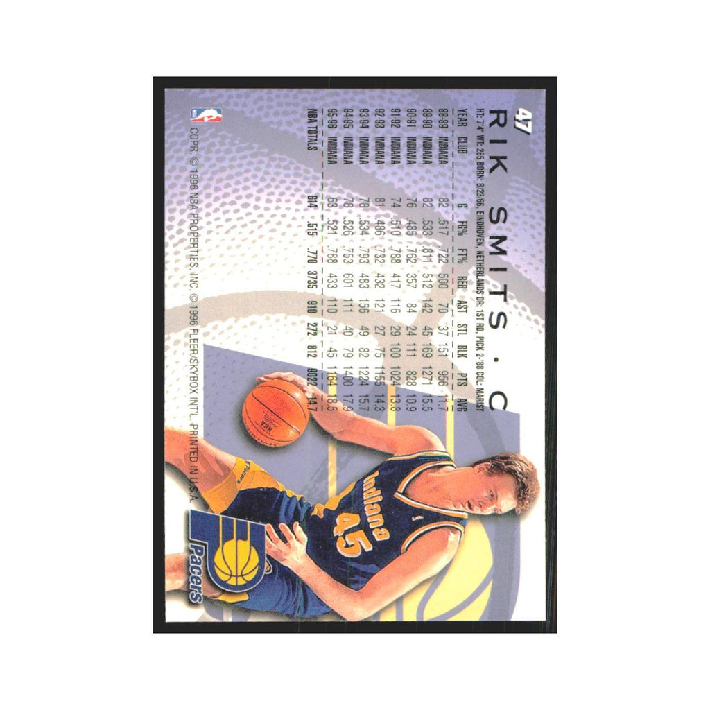 1996 Fleer Rik Smits Pacers #47