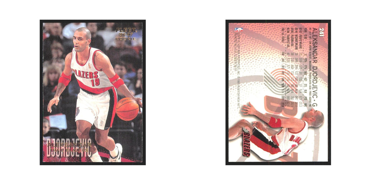 1996 Fleer Aleksandar Djordjevic RC Blazers #241