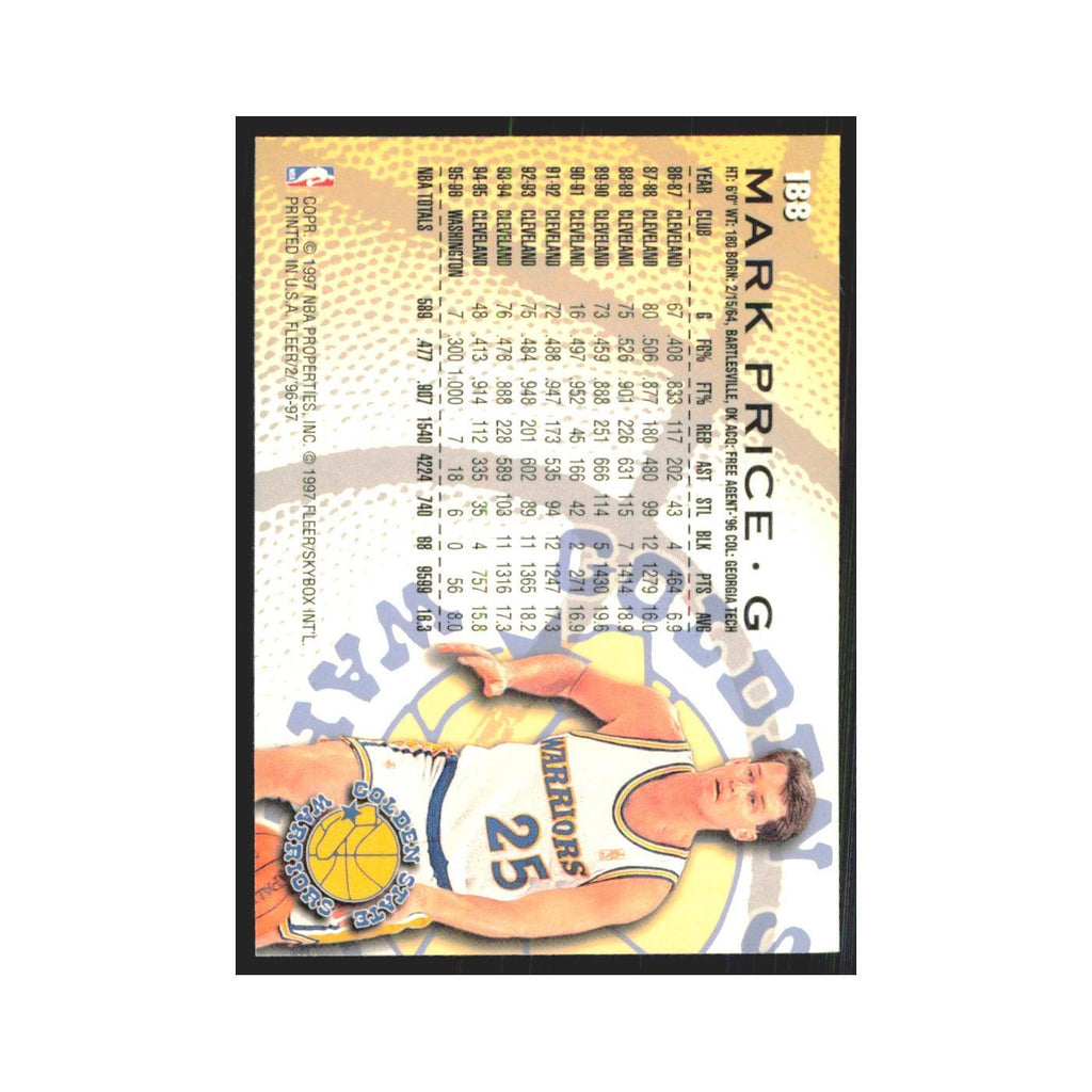 1996 Fleer Mark Price Golden State Warriors #188