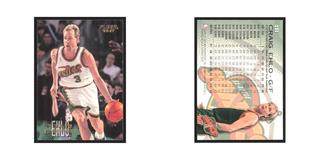 1996 Fleer Craig Ehlo Seattle SuperSonics #251