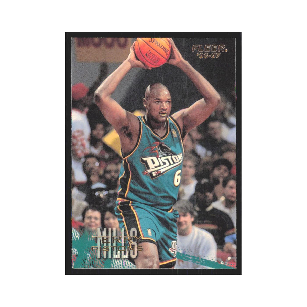 1996 Fleer Terry Mills Pistons #182
