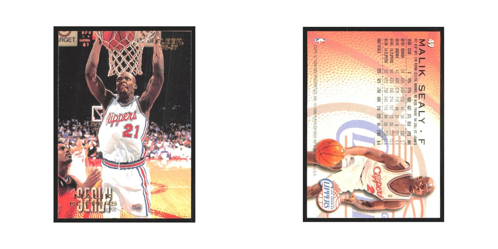 1996 Fleer Malik Sealy Clippers #49