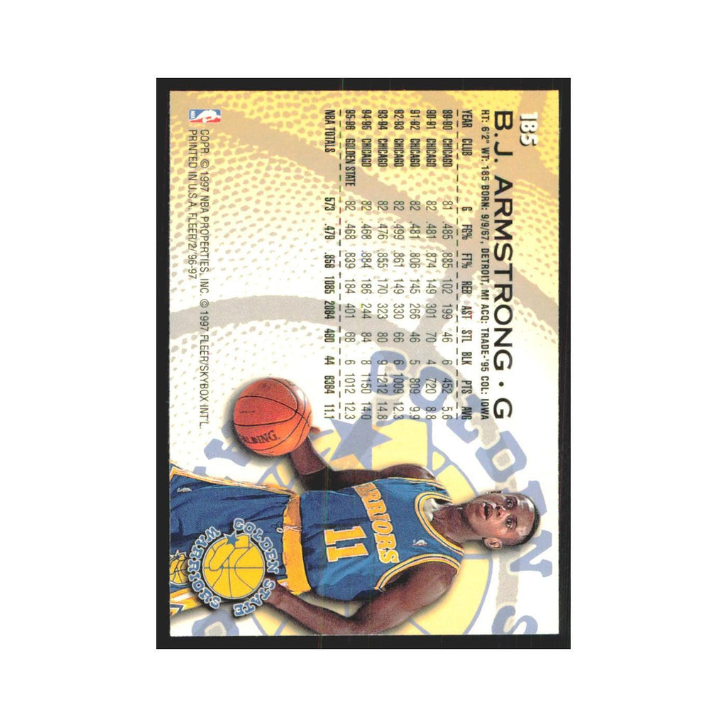 1996 Fleer B.J. Armstrong Golden State Warriors #185