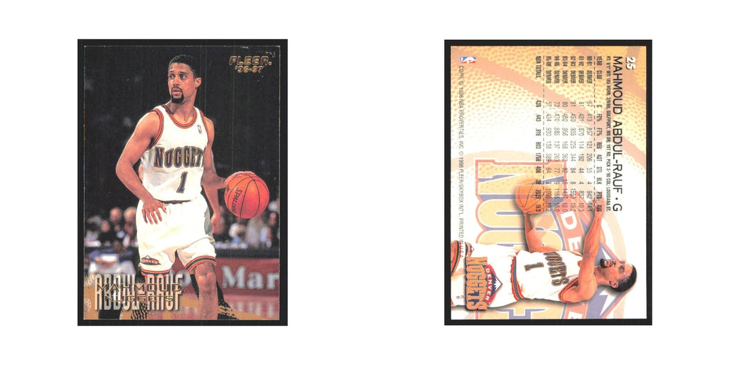 1996 Fleer Mahmoud Abdul-Rauf Nuggets #25