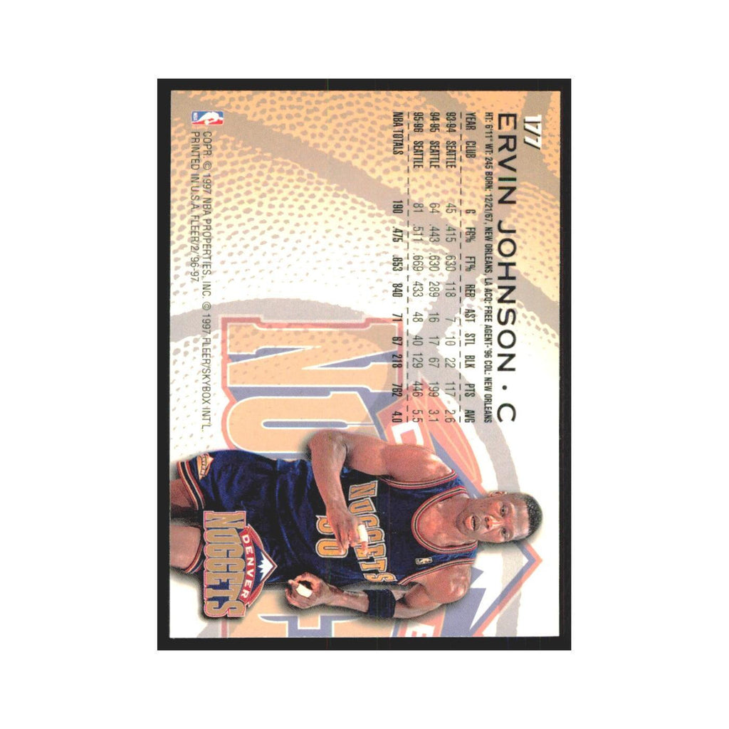 1996 Fleer Ervin Johnson Nuggets #177