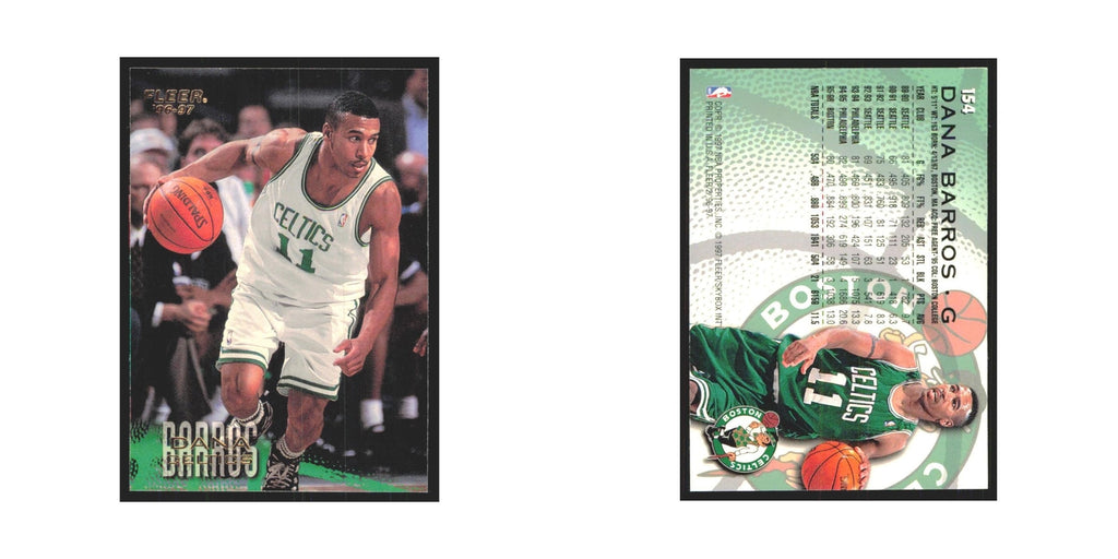 1996 Fleer Dana Barros Celtics #154