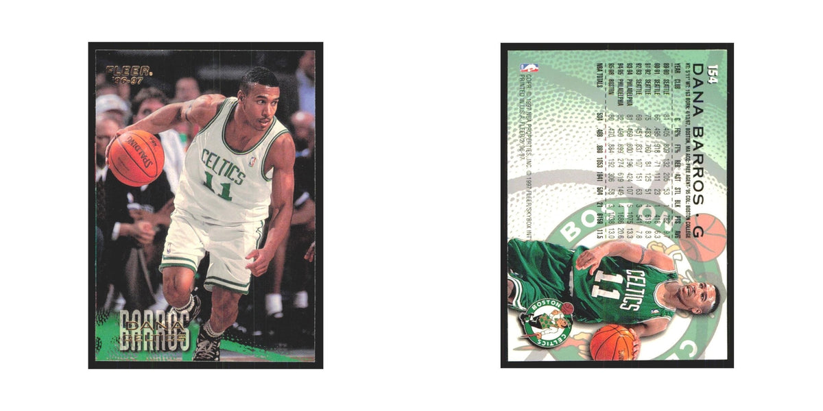 1996 Fleer Dana Barros Celtics #154