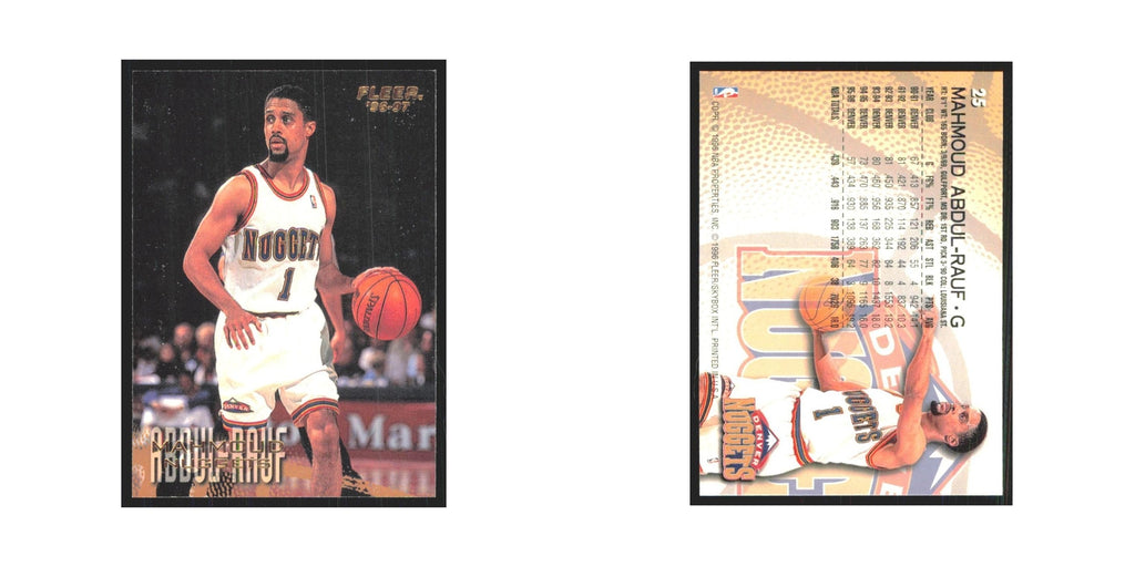 1996 Fleer Mahmoud Abdul-Rauf Nuggets #25