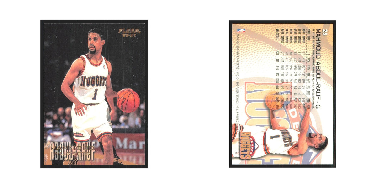 1996 Fleer Mahmoud Abdul-Rauf Nuggets #25