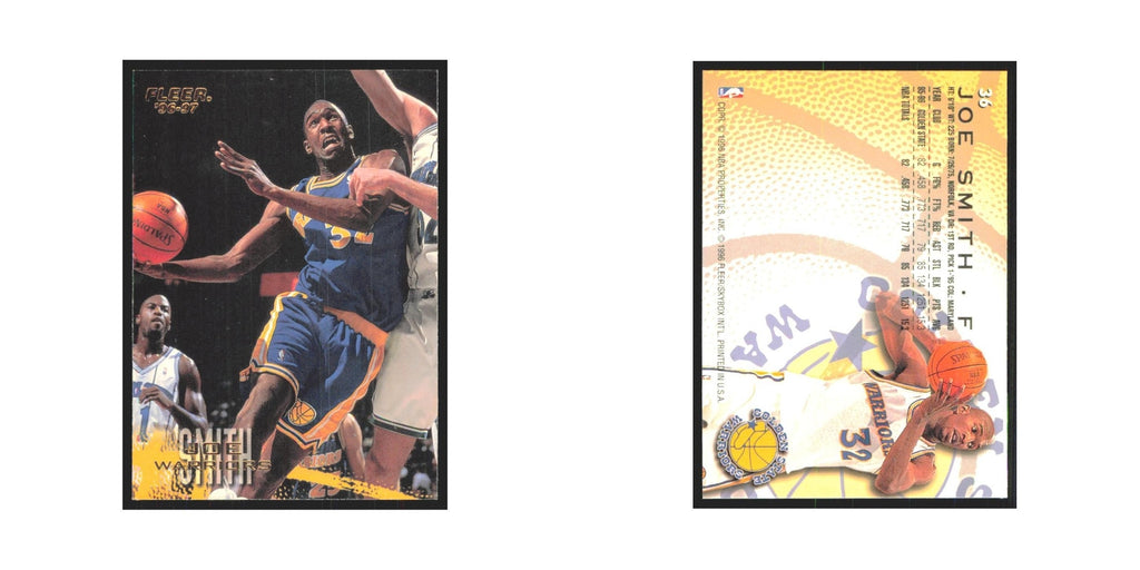 1996 Fleer Joe Smith Golden State Warriors #36