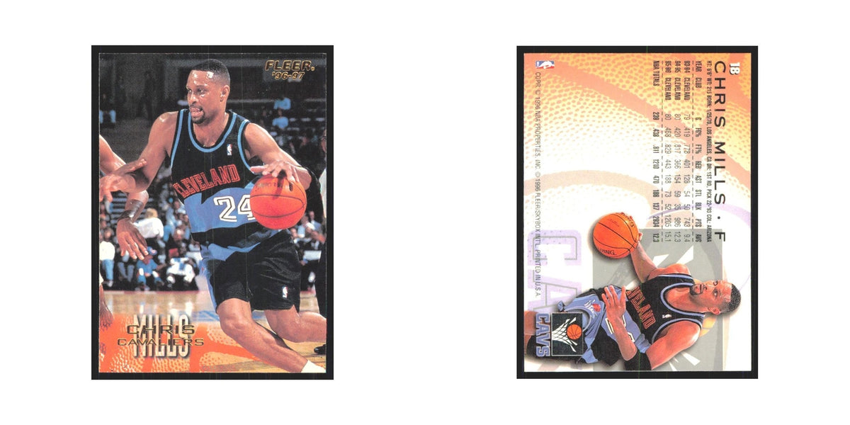 1996 Fleer Chris Mills Cavaliers #18