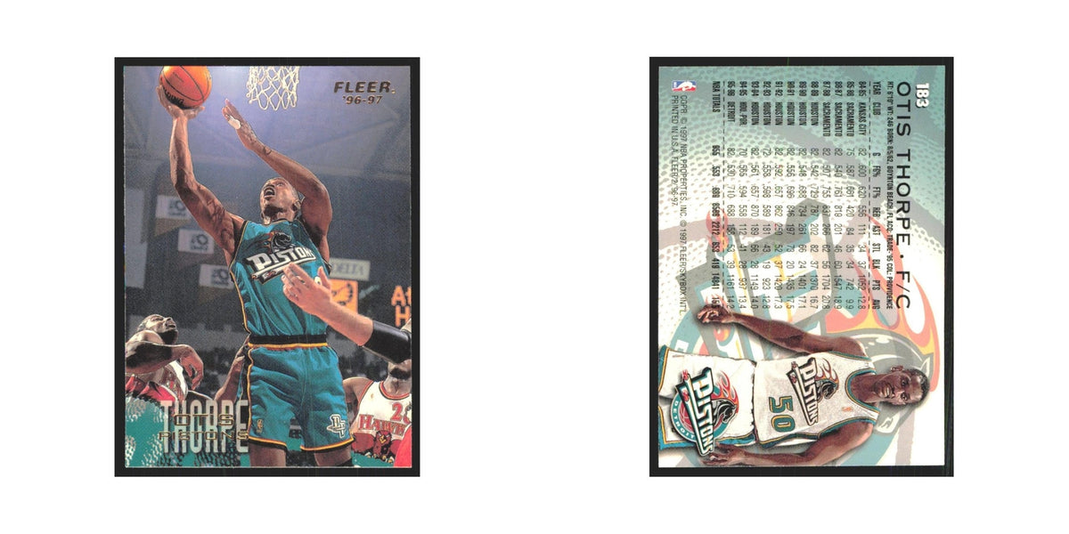 1996 Fleer Otis Thorpe Pistons #183