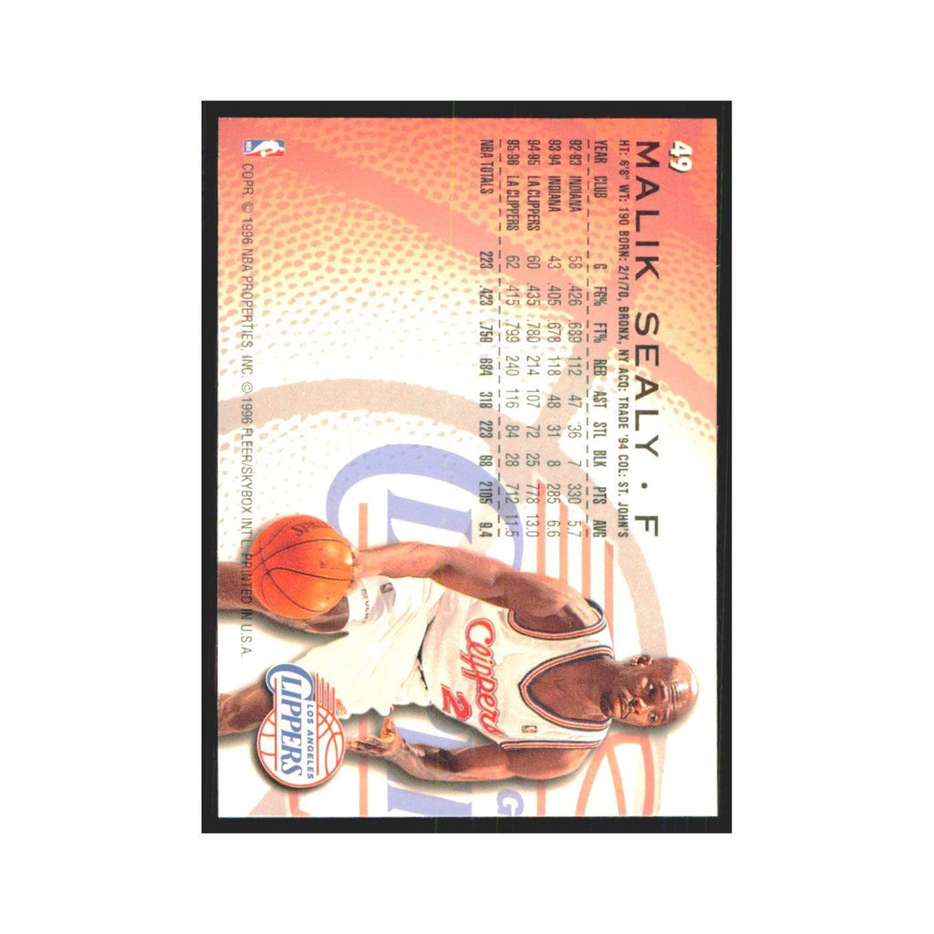 1996 Fleer Malik Sealy Clippers #49