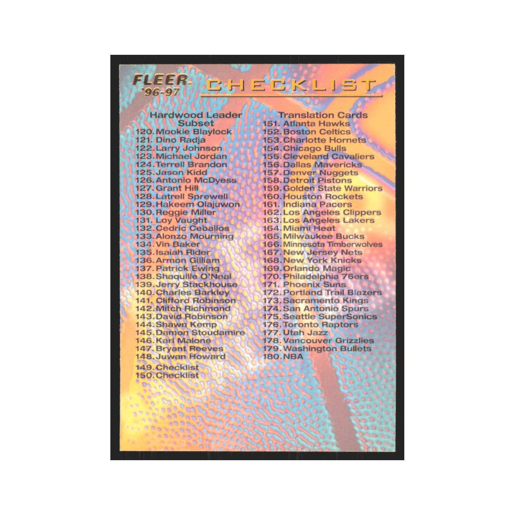 1996 Fleer Checklist #150
