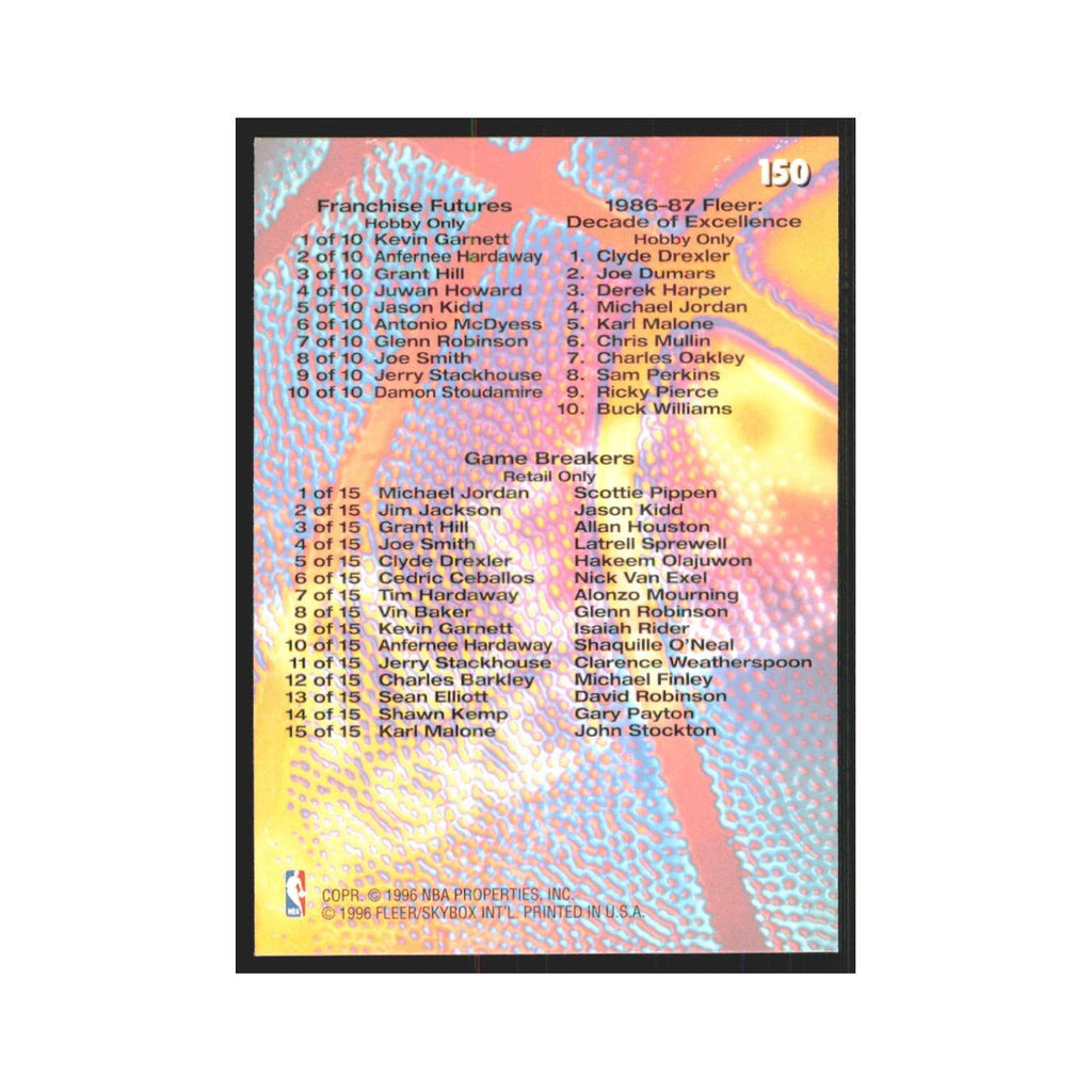 1996 Fleer Checklist #150