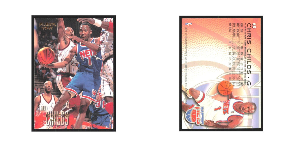 1996 Fleer Chris Childs Nets #68