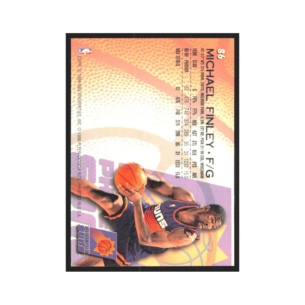 1996 Fleer Michael Finley Suns #86