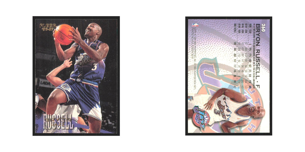 1996 Fleer Bryon Russell Jazz #260
