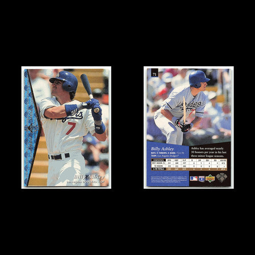 Billy Ashley #71 1995 Upper Deck SP Los Angeles Dodgers Baseball Card MLB NM