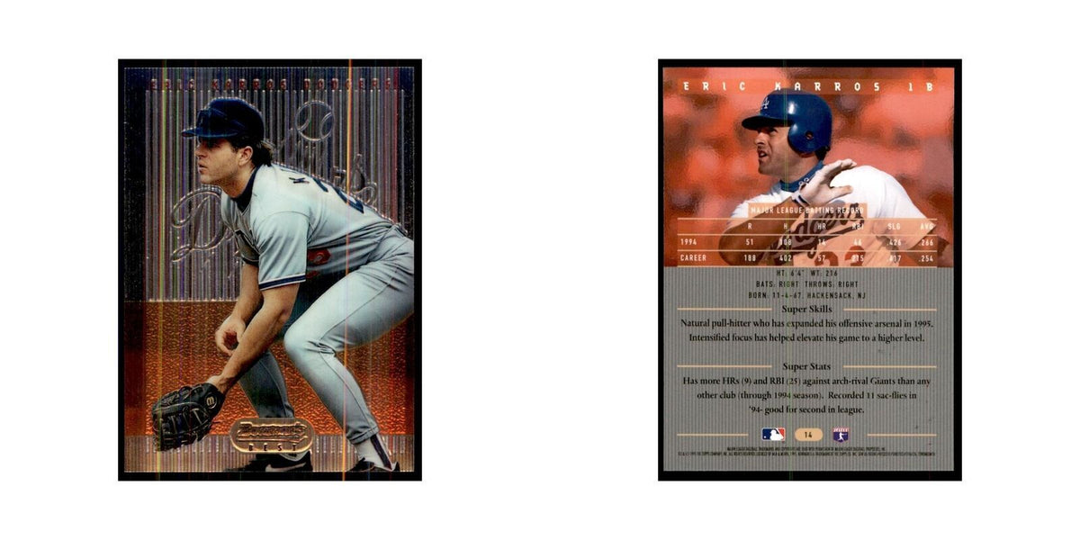 1995 Bowman's Best Eric Karros Baseball Cards #14