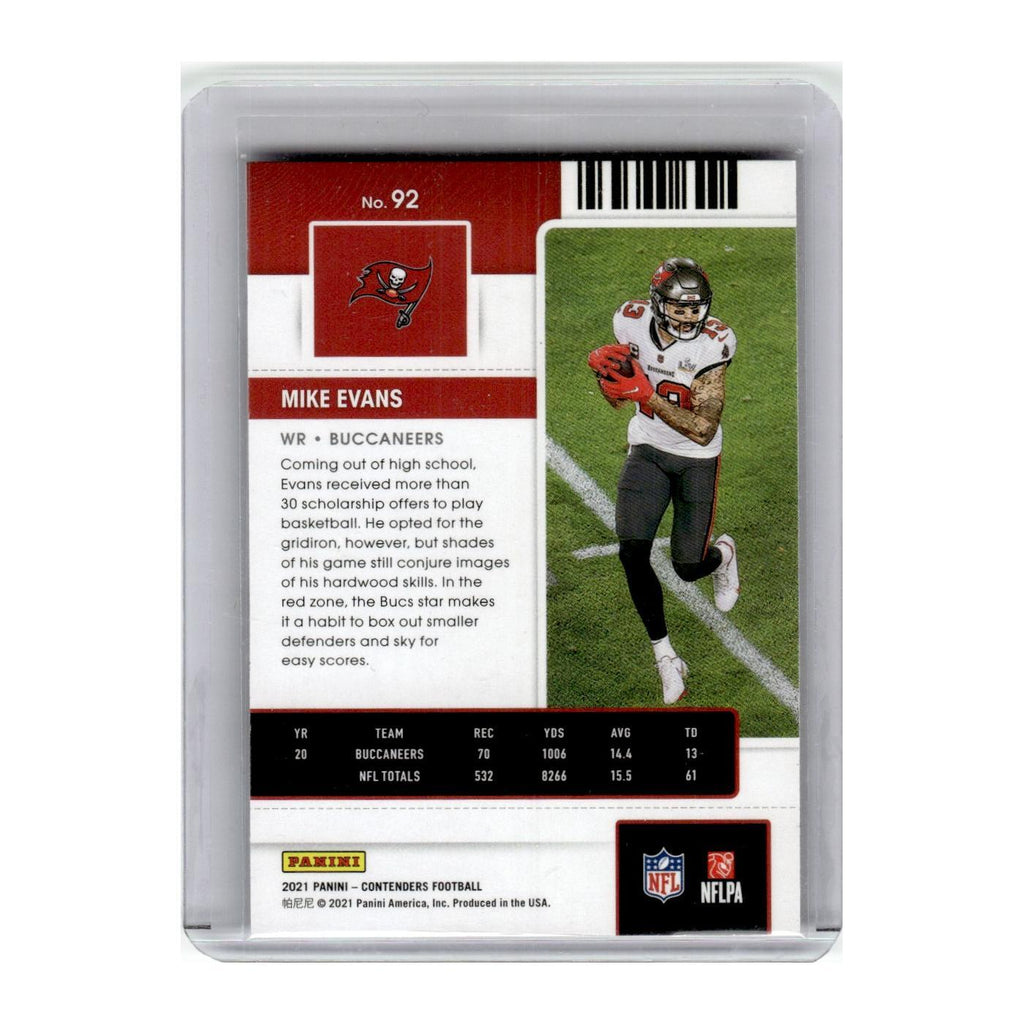 2021 Panini Contenders Mike Evans Buccaneers #92