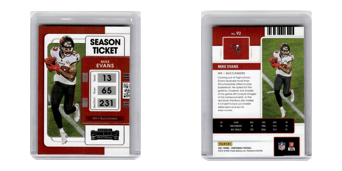 2021 Panini Contenders Mike Evans Buccaneers #92