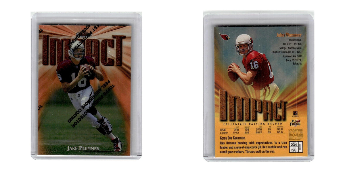 1997 Topps Finest Impact Jake Plummer Cardinals #234