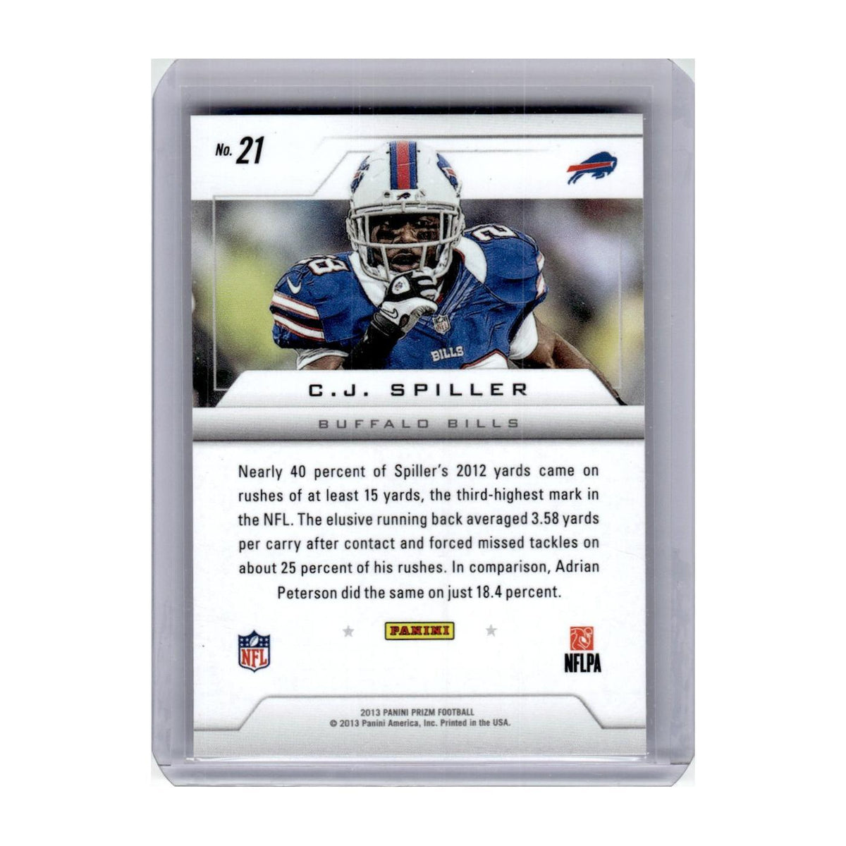 2013 Panini Prizm Brilliance C.J. Spiller Bills #21