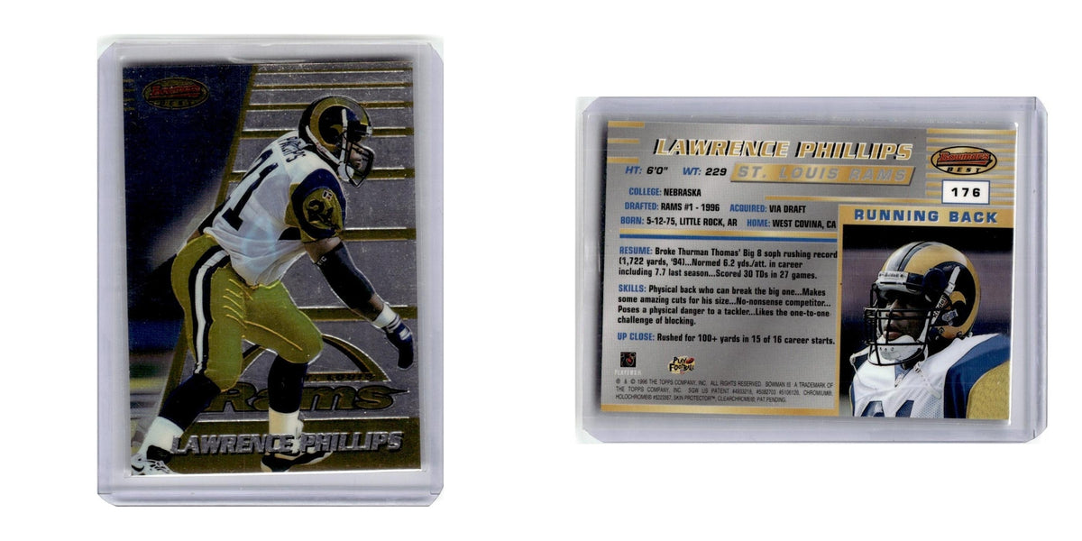 1996 Bowman's Best Lawrence Phillips St. Louis Rams #176