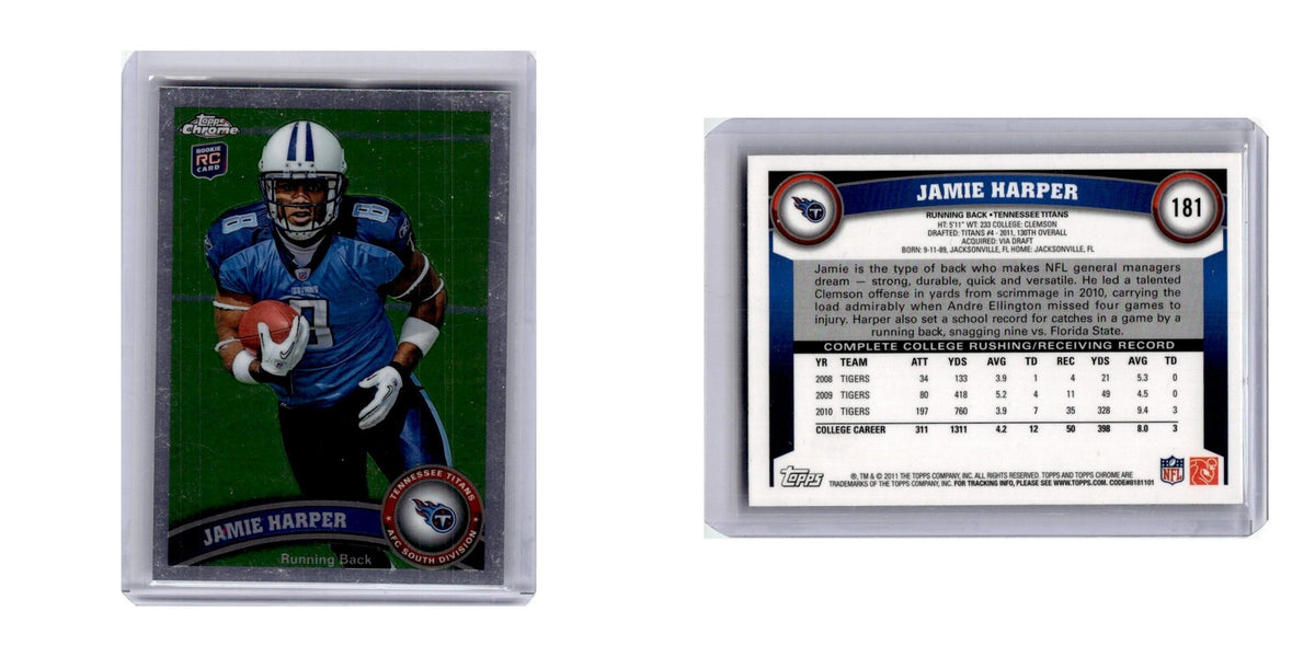 2011 Topps Chrome Jamie Harper Titans #181