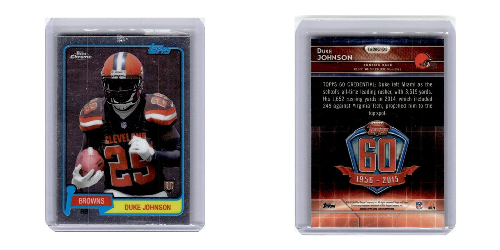 2015 Topps Chrome Duke Johnson RC Browns #T60RC-DJ